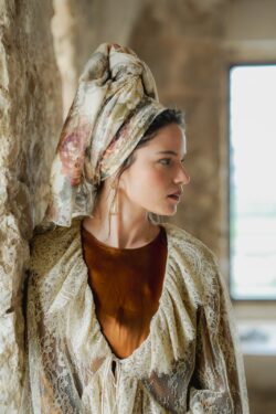 Desert | תחרה טבעית שמנת פרחים