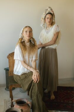 DESERT | תחרה טבעית שמנת פרחים